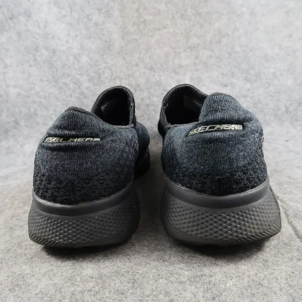 Skechers Shoes Mens 11 Casual Slip On Sneakers Comfort Walking Relaxed Fit Black